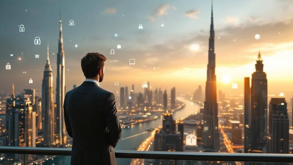 A modern cityscape in the UAE, symbolizing the choice between different business jurisdictions like mainland and free zones.