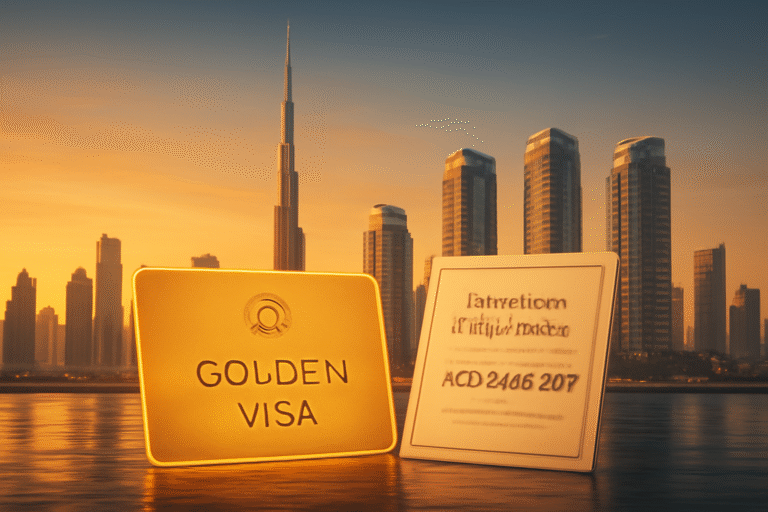Dubai Golden Visa Requirements for Real Estate Investors